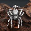 New Gothic 316L Stainless Steel Spider Pendant Necklace For Men  Unique Punk Animal Necklaces Biker Jewelry Dropshipping