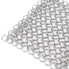 4-8'' Cast Iron Cleaner with Hanging Ring Cast Iron Scrubber 316 Stainless Steel Cookware Rust Remover Scraper for Cast Iron Pan