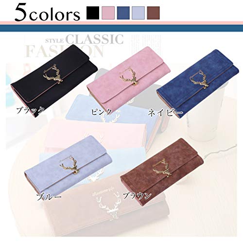 Angel Moon Women's Long Wallet with Ample Card Slots, Nordic Reindeer Design, Stylish for Girls and Women, Perfect for Dates, Everyday Use, Easy to Ca