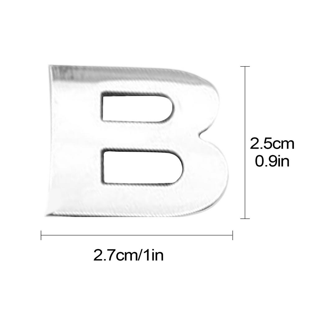 Adhesive Letter Stickers Dustproof Car Bumper Stickers Enhanced Durability Sturdy Car Stickers with 3D Design for Car Auto