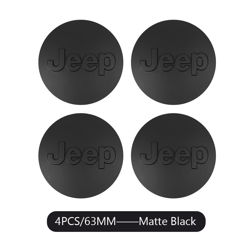 4PCS Car Wheel Center Cover Auto Emblem Hub Cap For Jeep Grand Cherokee Wrangler JK Gladiator Compass Renegade Patriot Liberty C