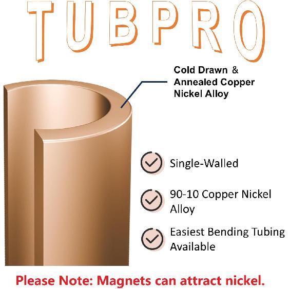 3/16 Brake Line [Made Of Genuine Copper Nickel, 3/16"ODx25FT], Brake Line Kit With 16 Nuts – Non-Magnetic Copper Tubing With Fittings For Brake