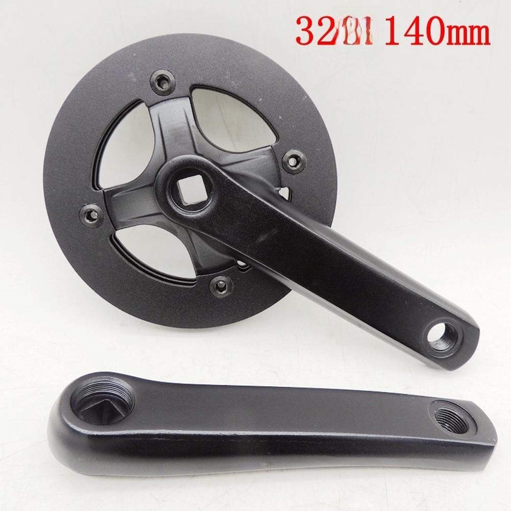 Aluminum Chainring Square Taper Crank City Commuting Aluminum Alloy Construction Lightweight Design Stable Power Transfer