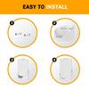 Floating Wall Shelf for TPLinkDeco X68 WiFi Routers Space Save Metal Routers Wall Mount Bracket