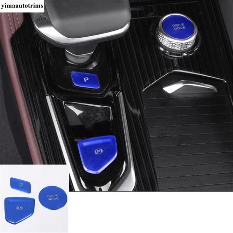 Start Stop Button Sequ / Auto P Gear Shift Panel Stickers Cover Trim Red Accessories For Geely Monjaro Kx11 Manjaro 2024