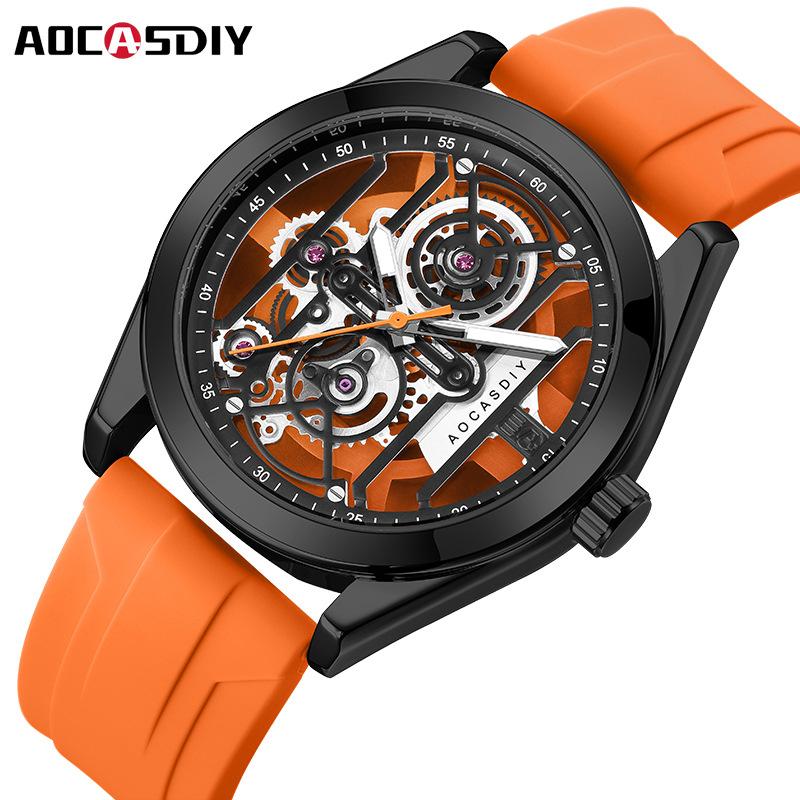 Classic Silicone Bracelet Watch Top Brand New Fashion High Men's Watch Simple Silicone Strap Men's Watch