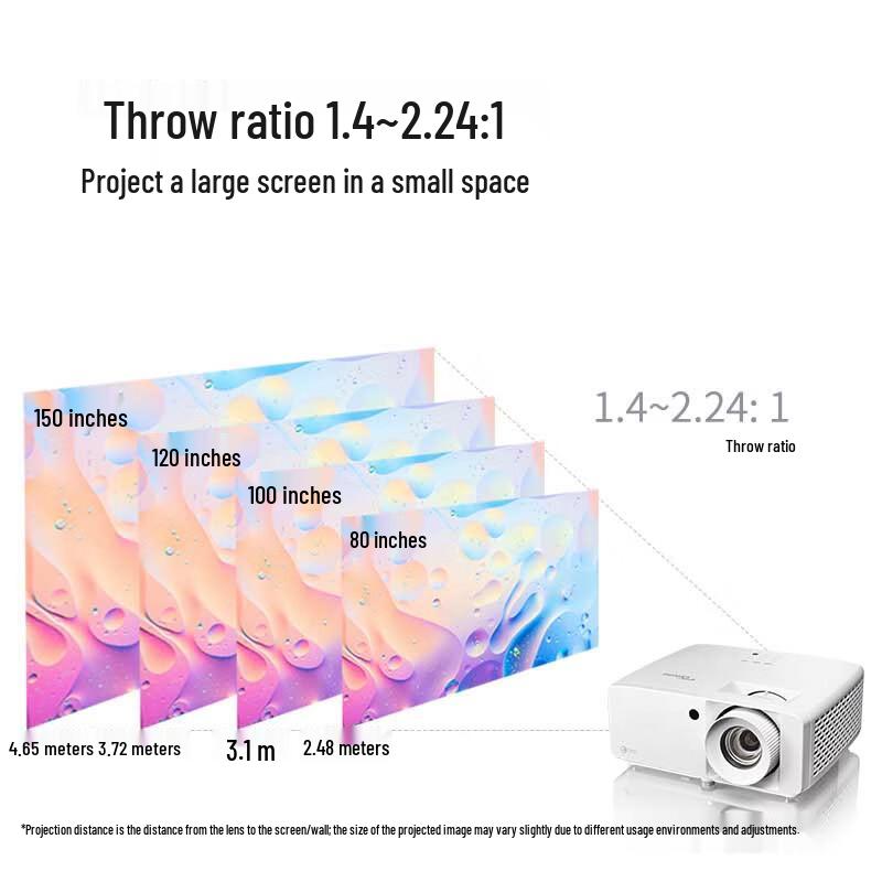 Optoma JEV7566 Laser 4K 5000 Lumen Projector (CN Version)