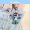 Summer Series Stitch Plush Keyring With Hat Wearing Swimming Ring Design