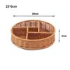 Hardness Rattan Wicker Woven Serving Baskets Handwoven Khaki Restaurant Serving Tabletop Display 10 Styles Rattan Basket