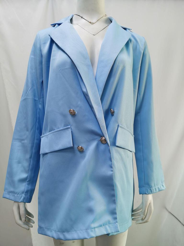 Women's European & American Style Lapel Cardigan Suit Jacket