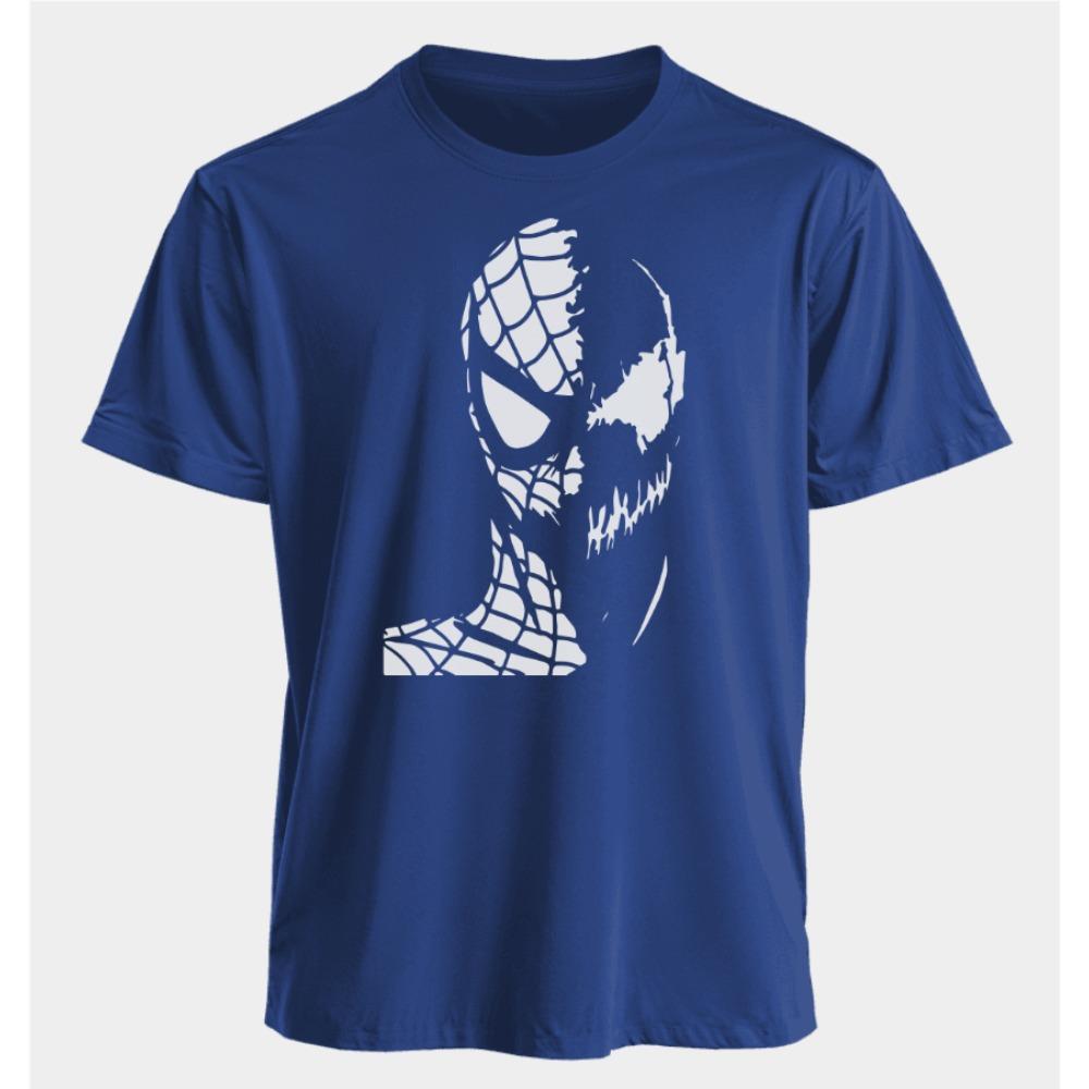 Men's T-shirt-Man Venom Summer American Spring and Autumn New Casual Retro Printed Sportswear Short-sleeved