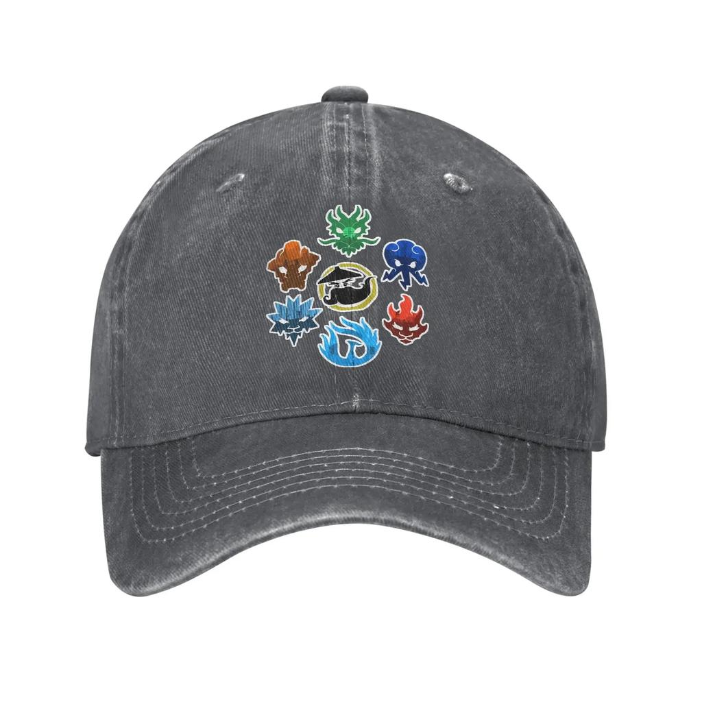 N-Ninjagos Anime Game Cartoon Baseball Cap for Men Women Distressed Denim Washed Snapback Cap Activities Unstructured Soft Hats