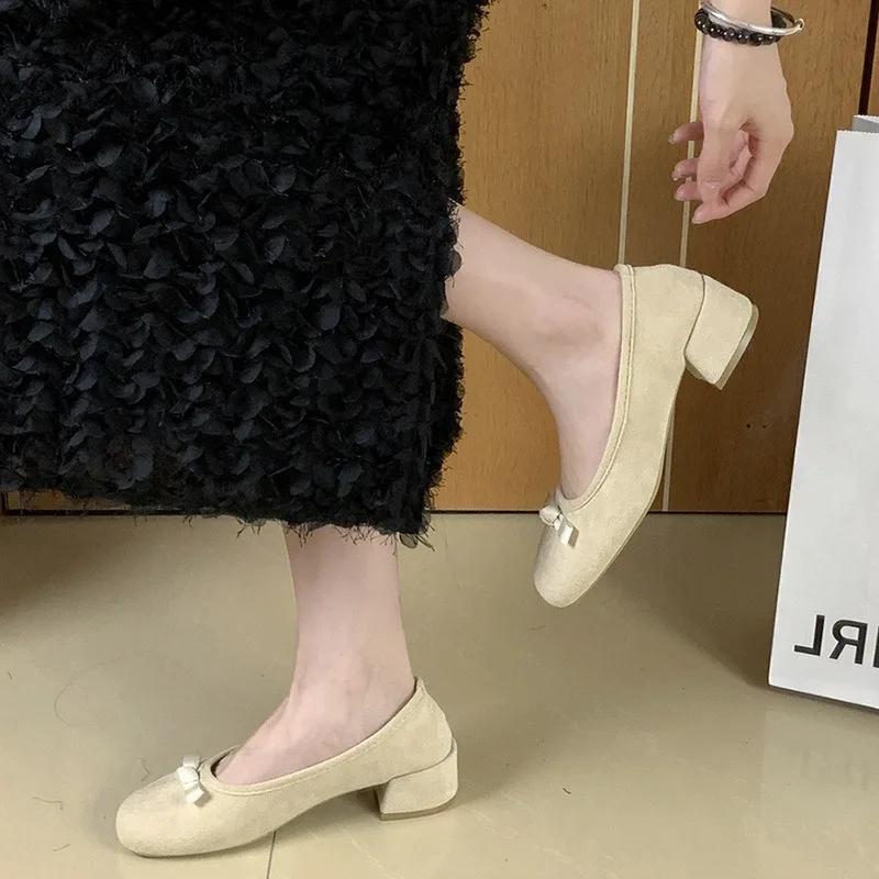 Модные роскошные кожаные туфли-лодочки с бантом — фото 6