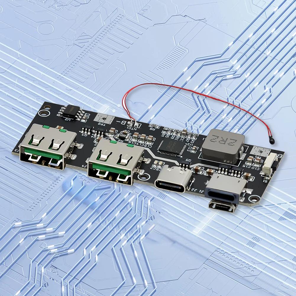 QC4.0 QC3.0 Dual USB 22.5W Micro/Type-C USB Mobile Powerbank Mobile Powerbank Leiterplatte Temperatur-/Schaltungsschutz