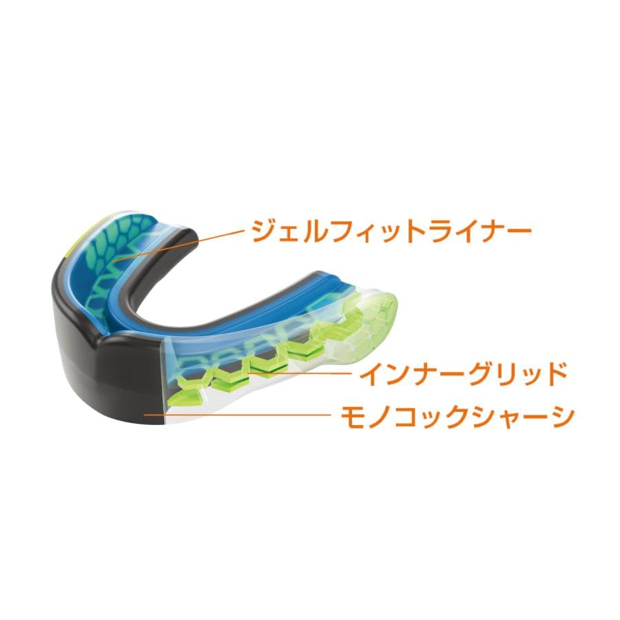 ShockDoctor 6901A GELMAX POWER Mouthguard - Molded, Protective, Sports, Training, Martial Arts, Adult, Carbon Fiber