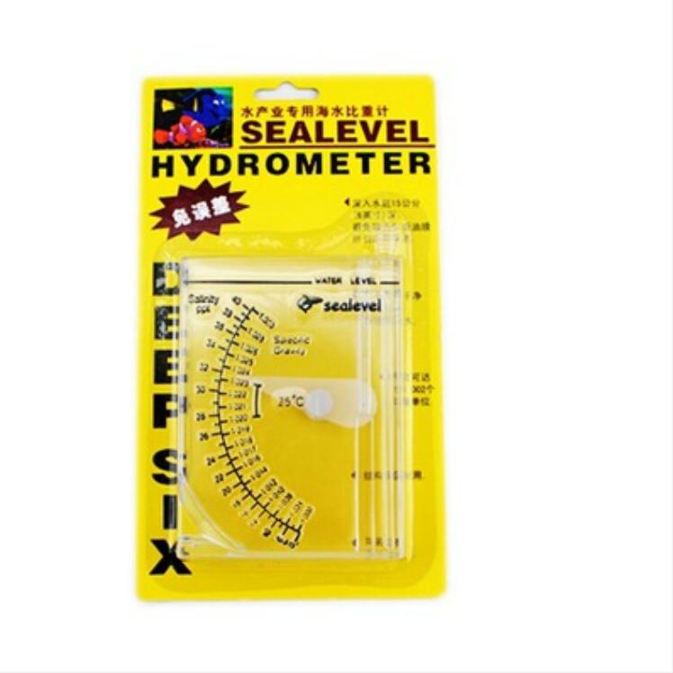 Aquarium PVC Brine Hydrometer Concentration Meter Salinity Meter Sea Hydrometer Supply Fish Tank