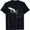 Guinea Pig Scary Skeleton Hand Boop Funny Spooky Halloween T-Shirt