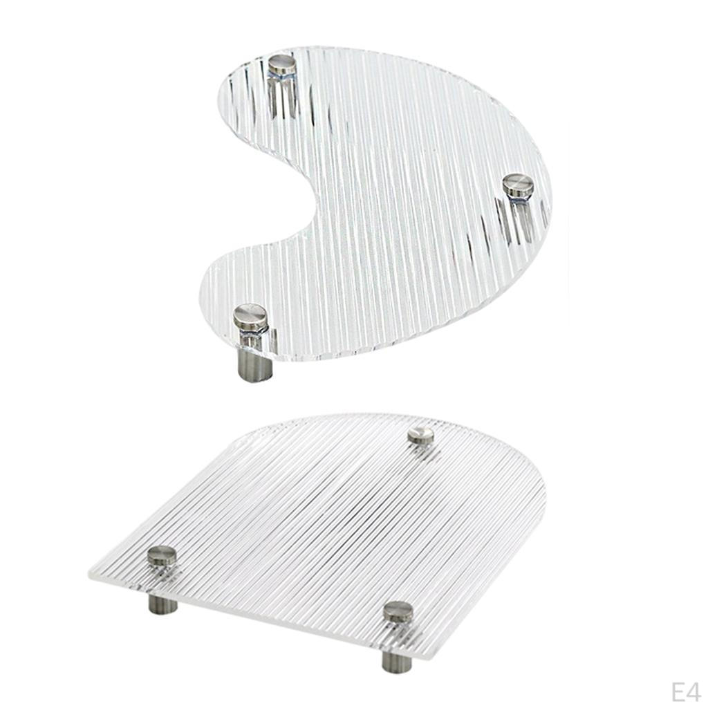 Acrylic Clear Serving Tray Decorative Plate Drink Jewelry Display Coaster