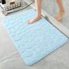 HOMZY Bathroom Bathtub Water Absorption Non-slip Floor Rug Bath Mat Doormat Cobblestone Embossed Washable Carpets