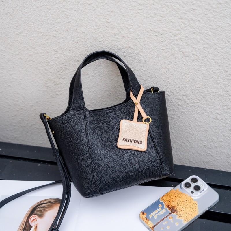 

French Niche Fashion Basket Bag Hand-held Commuting Korean Version Retro Soft Leather Solid Color Diagonal Cross Single Shoulder Women s чёрный