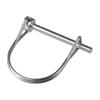 2Pcs Tiny 316 Stainless Steel Full Marine Grade 3/16" x 1.97" Spring Buckle Pin Shaft Locking Pin D-shaped Safety Coupler Pin