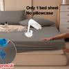 1pc Bed Cover Non-Slip Fitted Sheet Solid Color Wear-Resistant, Urine-proof, Super Soft Comfortable Bedding, Machine Washable, Suit for Mattresses30cm
