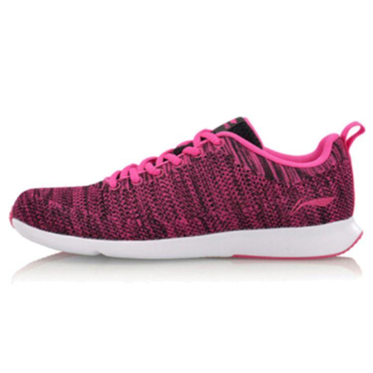 Li-Ning Comfortable Breathable Durable Low-Top Casual Running Shoes Women sneaker Fluorescent-Berry-Red AGCM116-1 35⅔