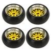 4pcs 16 Pairs RC Tire Aluminum Alloy Improving Stability Glossy for 128 RC Drift Tire for K969 for