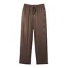 TAOP&ZA Spring/Summer Women's Striped Silk Satin Shirt and Casual Pants Set