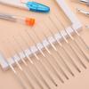 14Pcs Ergonomic Crochet Hook 12 Steel Crochet Hook and Crochet Yarn Set Travel Knitting Crochet Supplies for Beginner