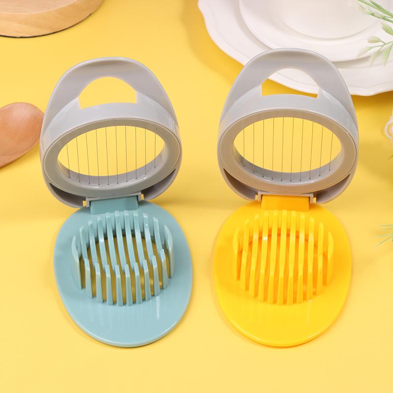 1Pc Multipurpose Stainless Steel Wire Egg Slicer For Hard Boiled Eggs Metal Egg Cutter Fruit Garnish Slicer Kitchen Gadgets