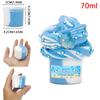 70ml   Frosch Wal Thema Anhänger DIY Butter Schleim Set - Zweifarbig Flauschiger Super Dehnbarer Schleim Knete für Kinder, Ideales Weihnachtsgeschenk
