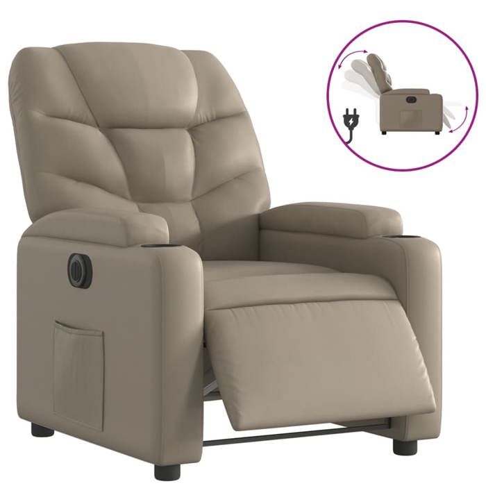 VidaXL Electric Recliner, Relaxation Chair with Adjustable Backrest and Footrest, Living Room Seat, Modern, 3204650