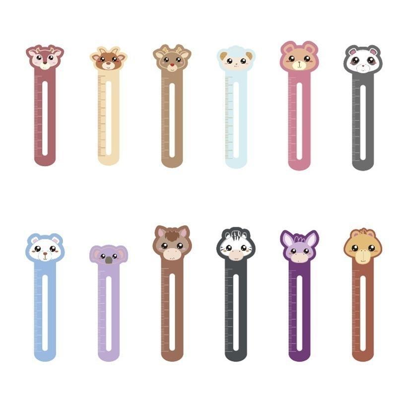 1box MO.CARD "Animal Farm " Scale Shape Bookmark Paper Bookmarks Kawaii Stationery School Suppl
