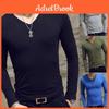 Men Fit Tshirt Fashionable Slim Long Sleeve Tops Pullover Vneck Blouse Casual Fashion Tees