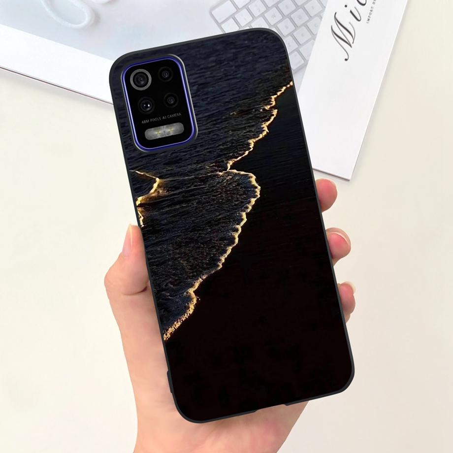 For LG K52 Q52 2020 Phone Case Soft Matte Silicone Capa For LGK52 LGQ52 2020 Funda Goothic Style Cartoon Back Cover Cute Pattern