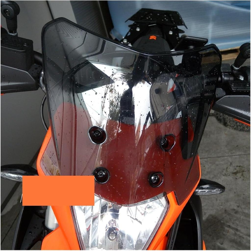 Compatible with All 690 SMC R Enduro/EXC XC XCW 125-500 / Motorcycle Windshield Windscreen Wind Deflector(Transparent)