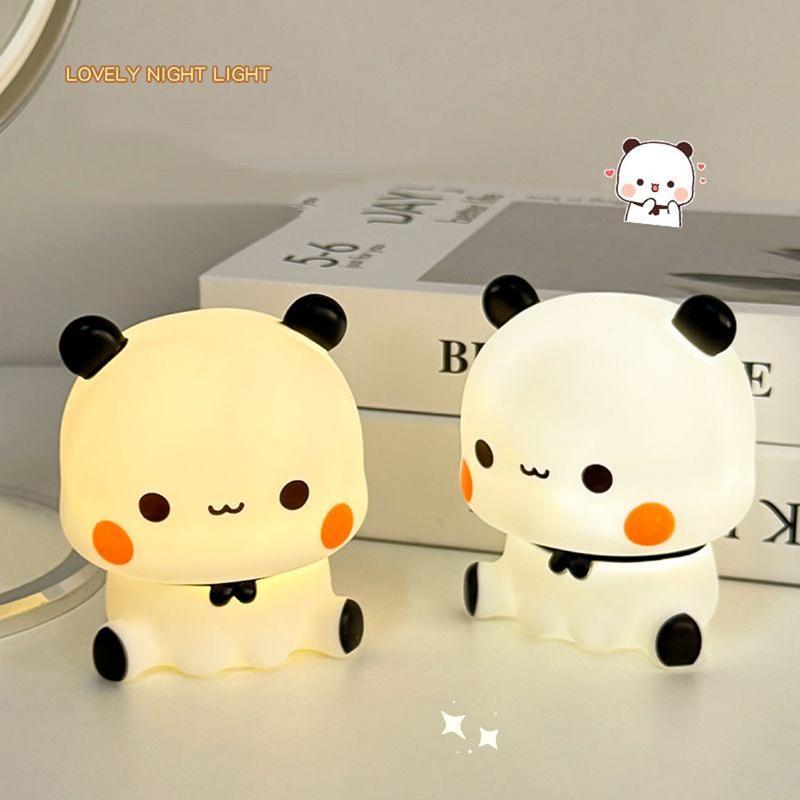 Panda Led Bubu And Dudu Night Light Cute Night Light Lamp Bedroom Timing Lamp Decor Itemation Bedroom Living Room Decor Itemative