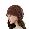 Korean Style Women's Beanie: Fashionable Spring/Autumn Pullover, Casual Versatile Sleep Cap for a Slim Look