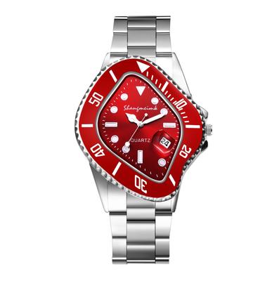 Relógio Analógico Masculino à Prova d'Água com Pulseira de Aço Inoxidável, Simples e Estiloso Prata - Um Ótimo Presente para o Dia dos Pais, Dia dos Namorados ou Natal