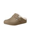 EVA Wasserdichte Birkenstock Hausschuhe für Damen und Herren, Herbst und Winter Outdoor Dicke Sohle Rutschfest Fleecefutter Warm Zuhause Geschlossene Zehen Baumwolle