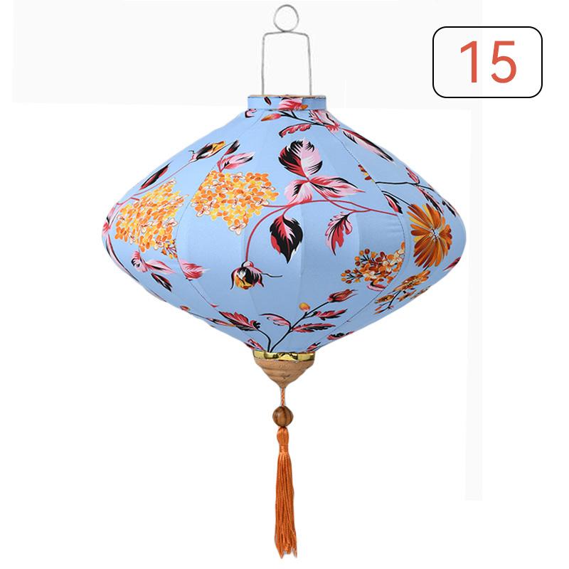 Seidenlaterne im chinesischen Stil 12/14 Zoll Antike Palastlaterne Vietnam Traditionell Mondfest Frühlingsfest Party Hängende Dekoration