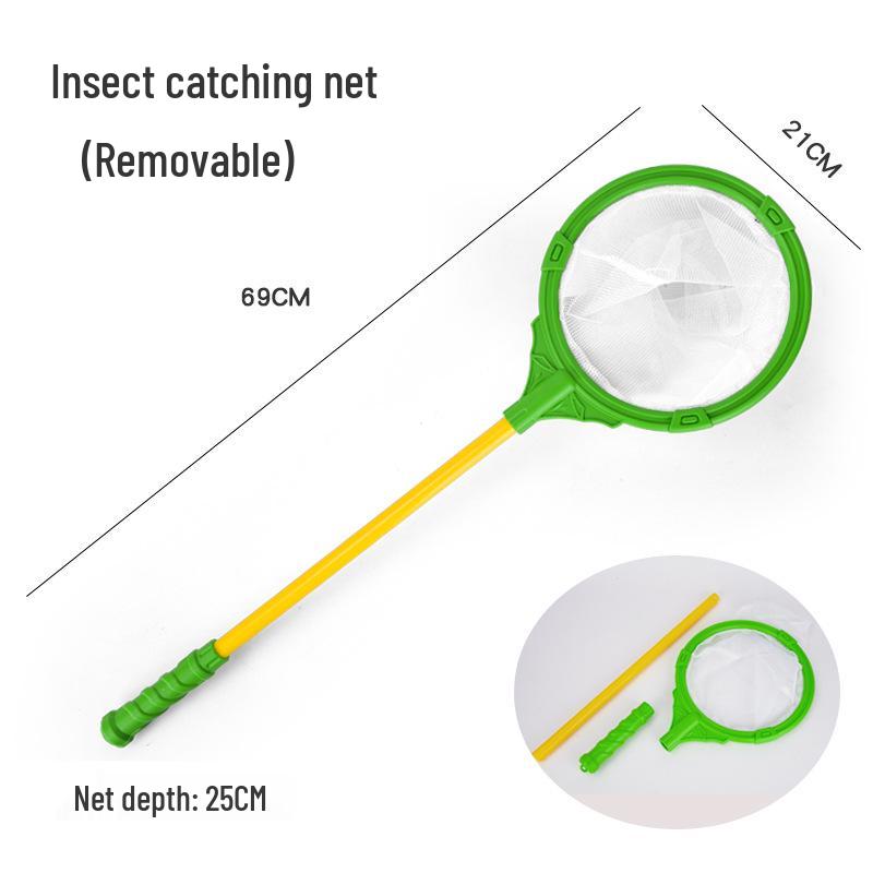 Kids' Outdoor Adventure Insect Exploration Set with Observation Box, Net, and Scoop