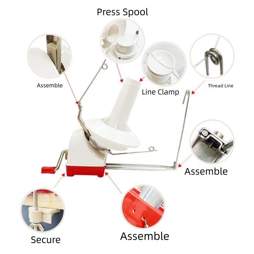 Handmatige Wolopwinder Houder Handheld Garenopwikkelaar Garenklos Garen Koord Naaibenodigdheden
