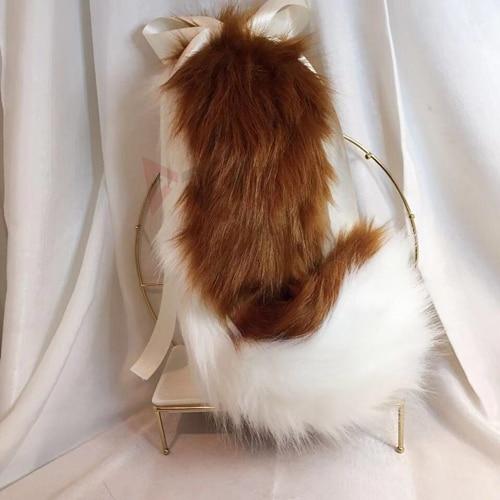 Border Collie Puppy Ears Headband And Tail  Pet Cosplay Pet Play
