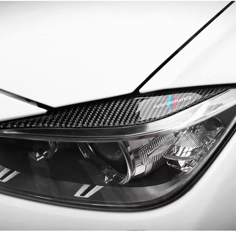 Ochranné nálepky na obočí světlometů z uhlíkových vláken pro BMW řady 3 F30/F35
