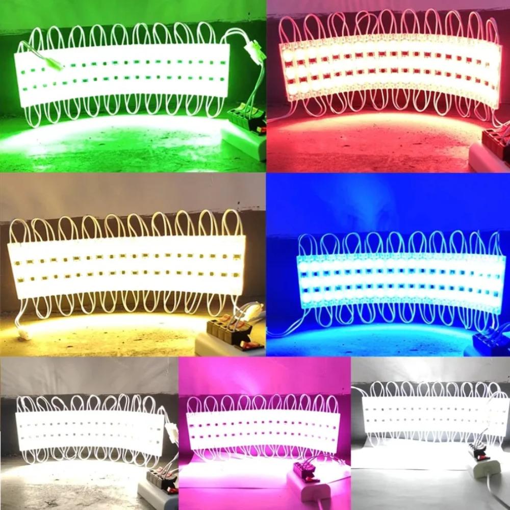 Módulo LED de Alto Brillo 60LEDs 220V Tira de Luz COB Plegable Impermeable Retroiluminación Banner de Tienda Carácter Luminoso Decoración Exterior