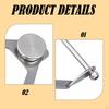 Tool Belt Clip Accessories Repair Professional Silver Stable Stainless Steel Versatile Sturdy Quick