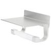 Space Aluminum Wall‑Mounted Roll Paper Rack Toilet Paper Holder with Phone Storage Shelf
