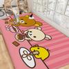 Kawaii Rilakkuma Bear Room Mats Washable Non-Slip Living Room Sofa Chairs Area Mat Kitchen Alfombra
